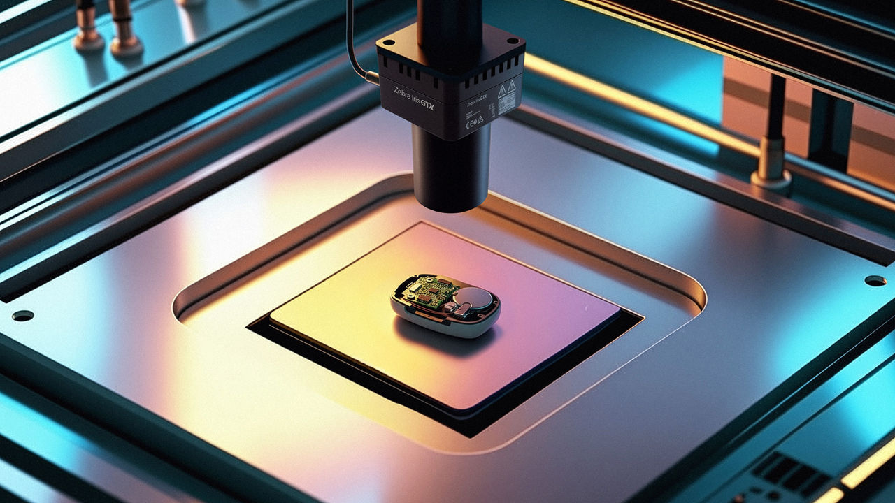 Machine vision system inspecting a manufactured component